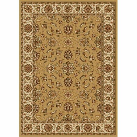 AURIC Como Rectangular Beige Traditional Italy Area Rug- 5 ft. 5 in. W x 7 ft. 7 in. H AU3723232